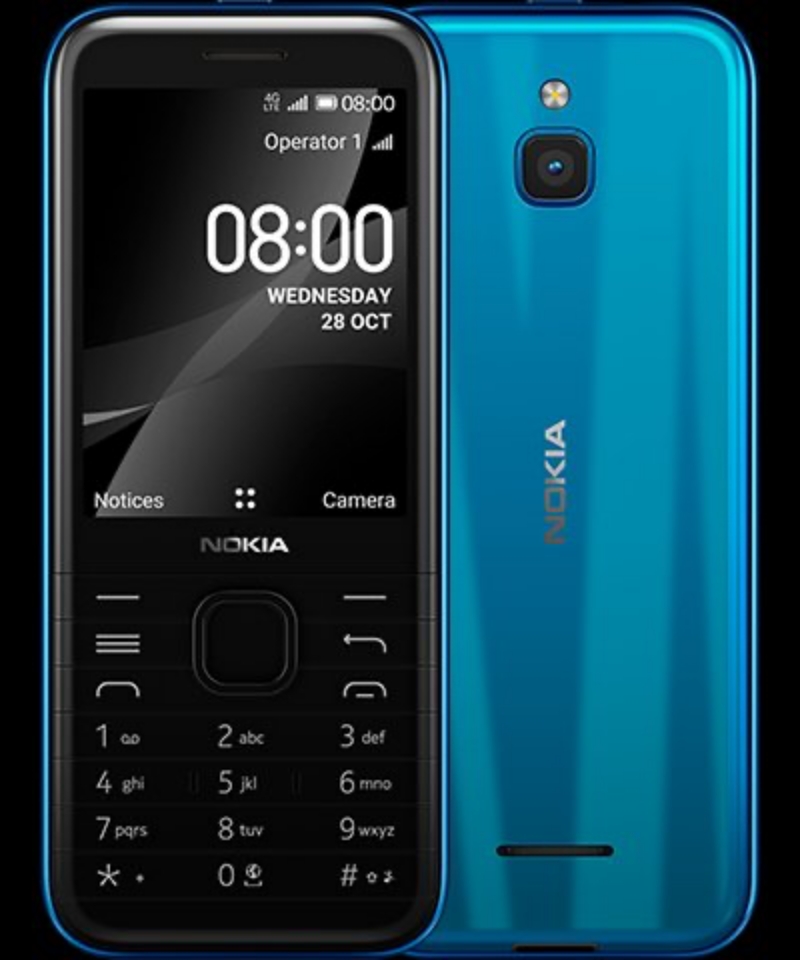 Nokia 8000 4G chính thức ra mắt với thiết kế sang trọng, đẹp mắt, Chipset Snapdragon™  210, màn hình 2.8inch