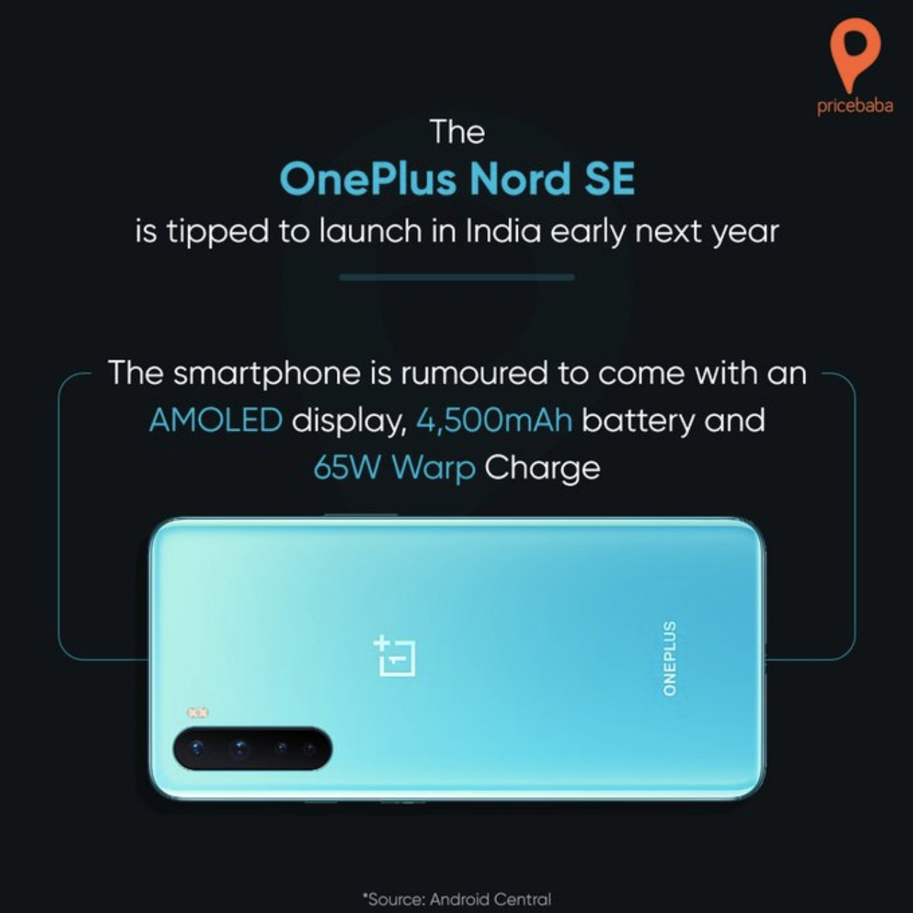 OnePlus Nord SE sẽ đi kèm với sạc nhanh 65W dự kiến sẽ ra mắt sau dòng OnePlus 9 (vào tháng 3 năm sau)