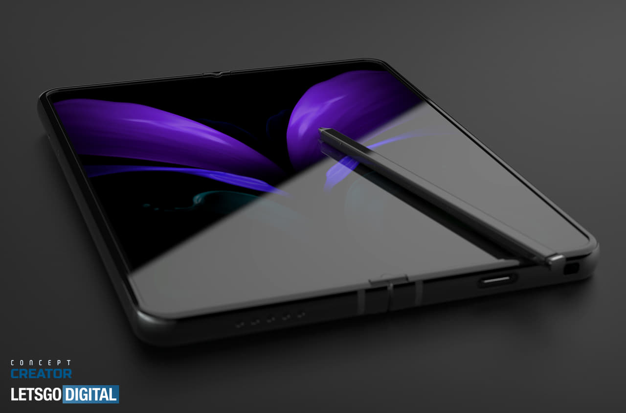Samsung Galaxy Z Fold 3 xuất hiện trong video concept mới nhất với bút S-Pen, camera ẩn dưới màn hình và bản lề được cải thiện 