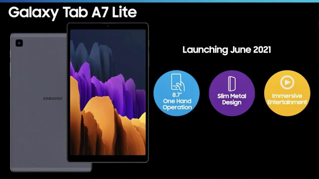 Thông số kỹ thuật, ngày phát hành và hình ảnh quảng cáo của Samsung Galaxy Tab A7 Lite bị rò rỉ