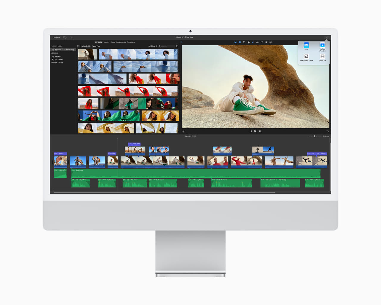 Apple iMac mới với thiết kế tuyệt đẹp, nhiều màu sắc, chip M1 đột phá