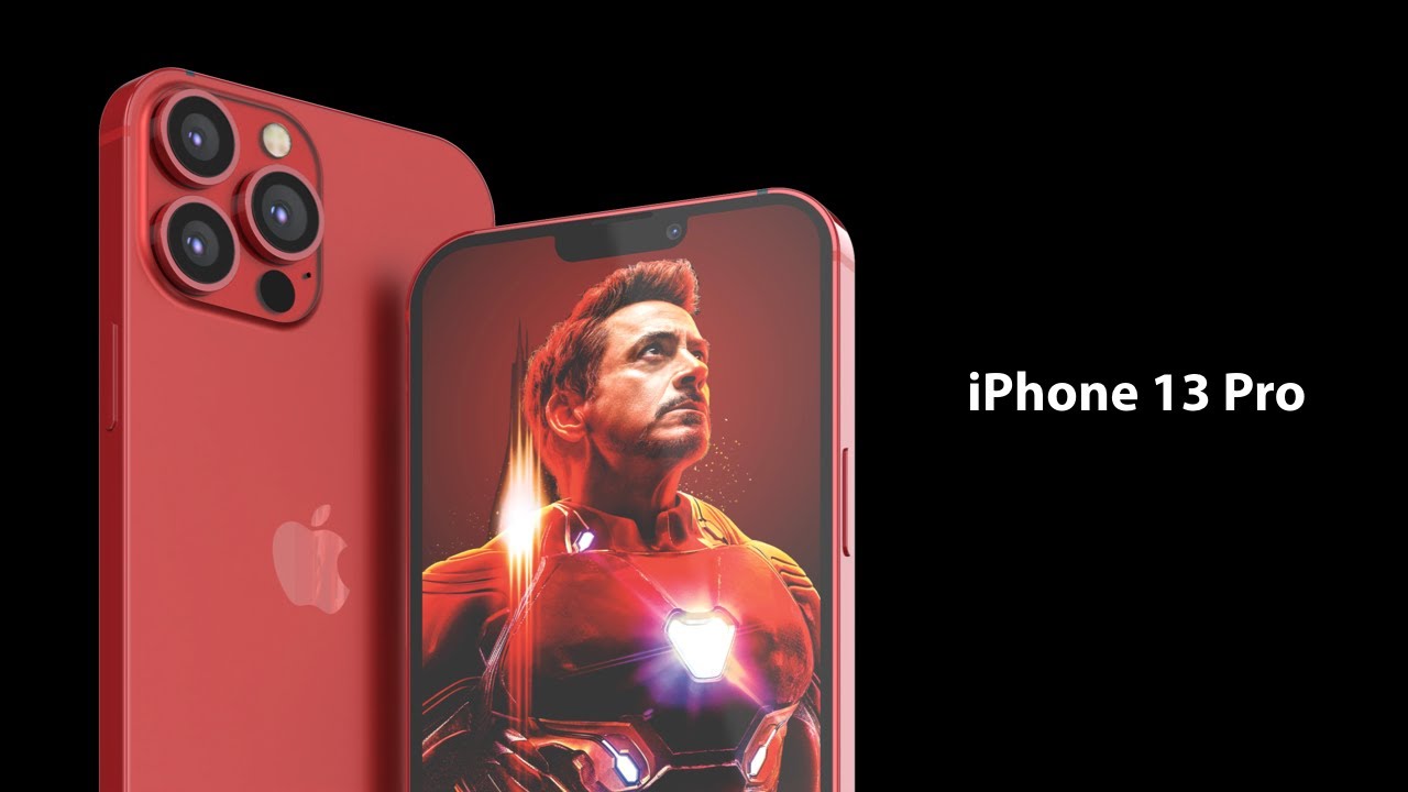 Concept mới về Apple iPhone 13 Pro ấn tượng với Notch nhỏ hơn, Touch ID và tùy chọn màu Dark Red