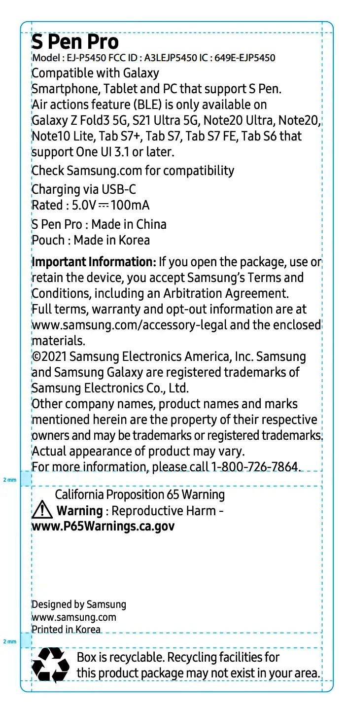 Samsung Galaxy Z Fold 3 sẽ hỗ trợ S Pen Pro theo FCC